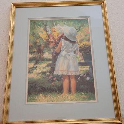 Lot 203: Vintage 1988 T. THOMPSON Framed Fine Art