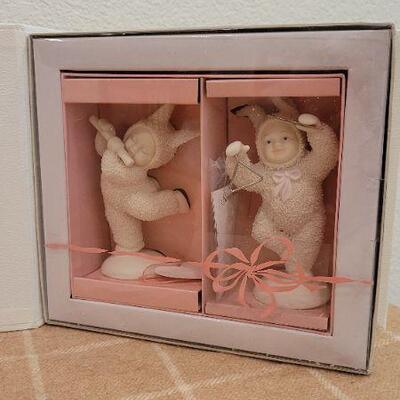 Lot 207: (2) Vintage New Dept. 56 SNOWBABIES Collectibles 