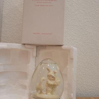 Lot 208: (2) Vintage New Dept. 56 SNOWBABIES Waterglobe Collectibles 