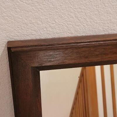 Lot 213: Vintage LANE Mid Century Modern Hanging Mirror 