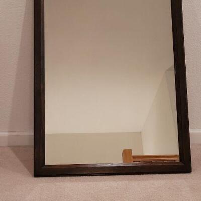 Lot 213: Vintage LANE Mid Century Modern Hanging Mirror 