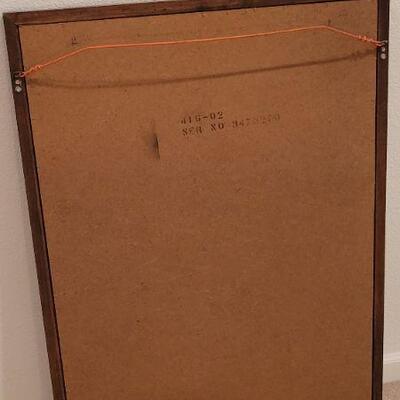 Lot 213: Vintage LANE Mid Century Modern Hanging Mirror 