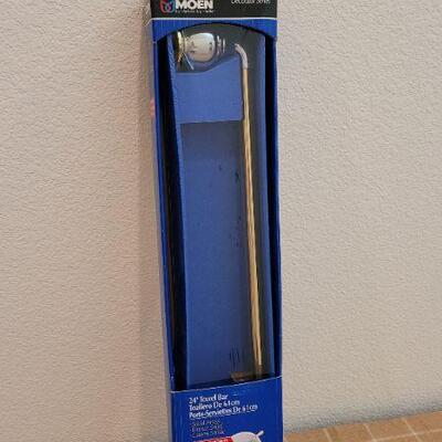Lot 214: New 24" MOEN Brass Towel Bar