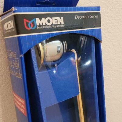 Lot 214: New 24" MOEN Brass Towel Bar