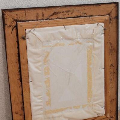 Lot 215: Vintage Framed CrossStich Cat Art
