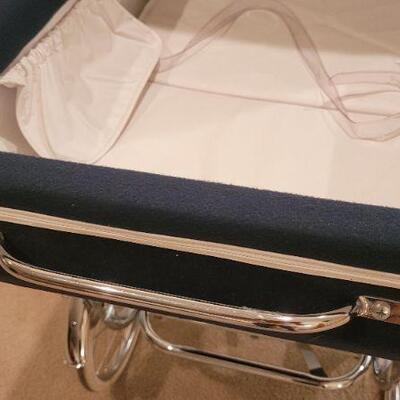 Lot 217: Vintage Mid Century Modern Fancy Pram and Bassinet