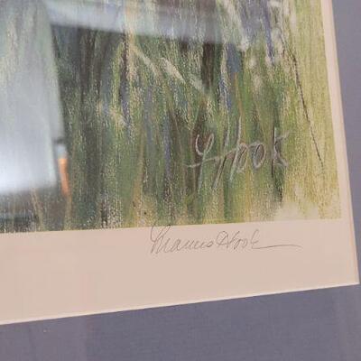 Lot 222: Vintage Framed FRANCES HOOK Signed and Numbered Art Print