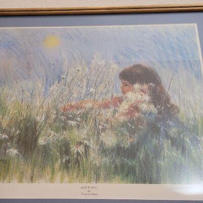 Lot 222: Vintage Framed FRANCES HOOK Signed and Numbered Art Print