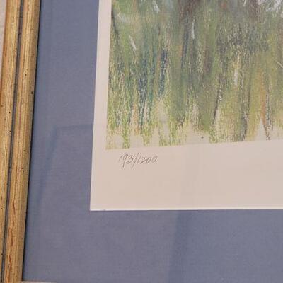 Lot 222: Vintage Framed FRANCES HOOK Signed and Numbered Art Print