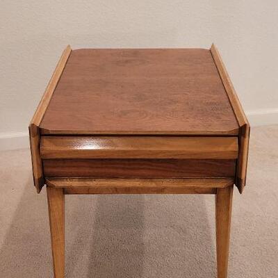 Lot 223: Vintage LANE Mid Century Modern Side Table w/ Drawer