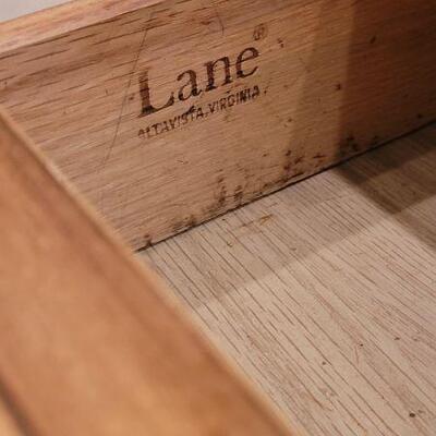 Lot 223: Vintage LANE Mid Century Modern Side Table w/ Drawer