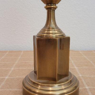 Lot 224: Vintage BRASS Table Lamp (no shade) TESTED A+