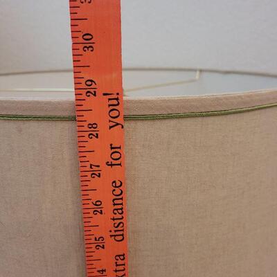 Lot 225: Vintage Woven Design Table Lamp w/ New Shade by CYPRESS POINT 