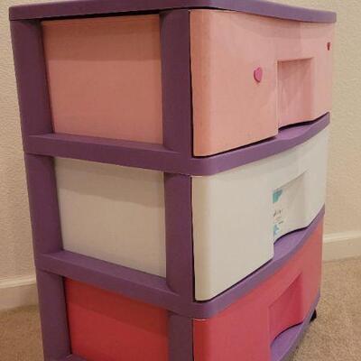 Lot 227: 3-Drawer Storage Bin 27" Tall