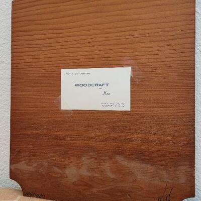 Lot 230: Vintage WOODCRAFT BY KEN "One Solitary Life" Hanging Home Deco 