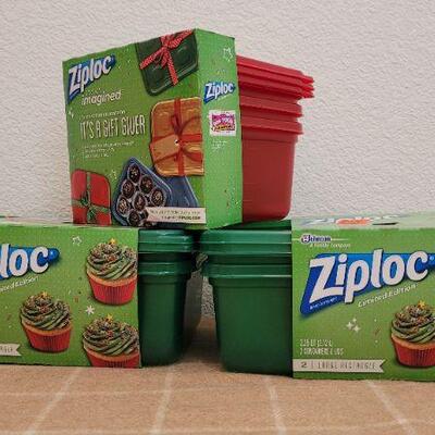 Lot 232: Assorted NEW ZIPLOC Storage Containers 