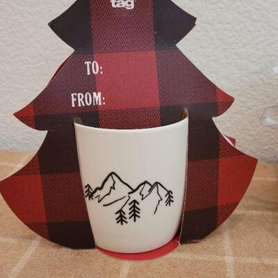 Lot 238: (3) New Deco Coffee Cups 