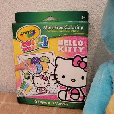 Lot 245: New Assortment of Art Supplies and FLUFFY Animated Plush Bunny