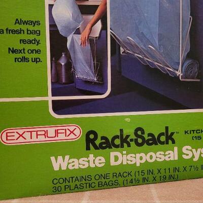 Lot 256: Vintage NEW EXTRUFIX Rack-Sack Disposal System