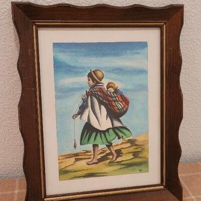 Lot 257: Vintage Framed Fine Art Print 