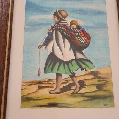 Lot 257: Vintage Framed Fine Art Print 