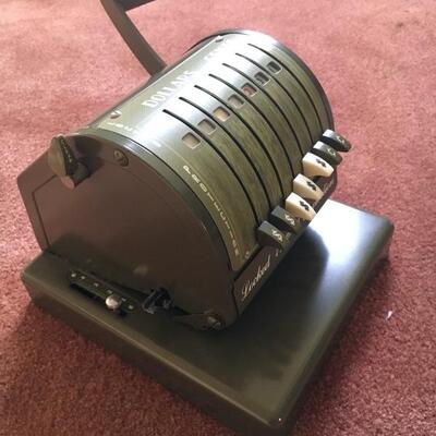 Vintage Paymaster Check Writer