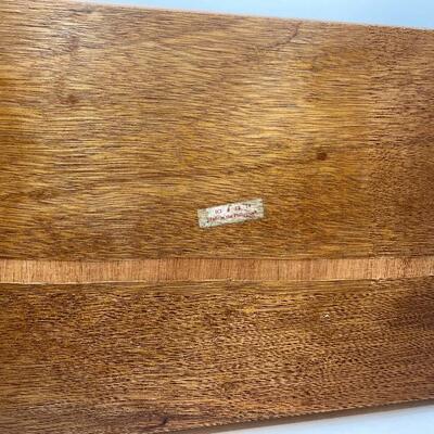 Lot #47  Wood inlay tray