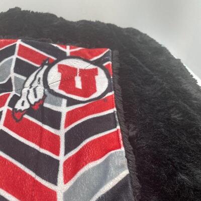 Lot #41   5â€™ X 5â€™ Minky Couture  U of U blanket 