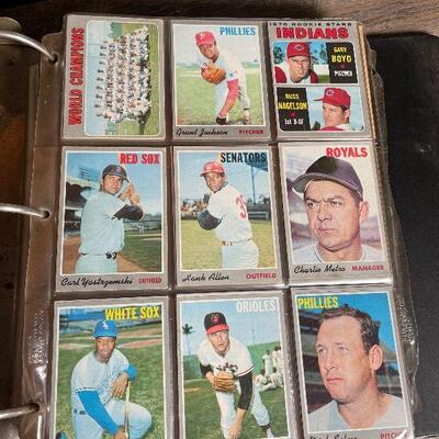 G1: 3" Binder Full of Baseball Cards and Memorabilia