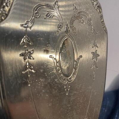 Lot# 55. Hair Brush (possibly silver?) initials engraved â€œF.F.â€