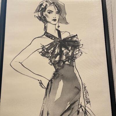 Lot #58 Anne Tavoletti print