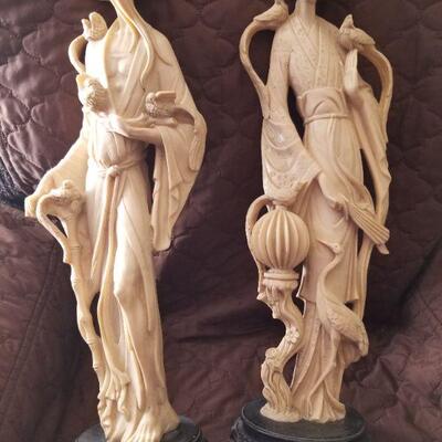 Asian Resin statues 