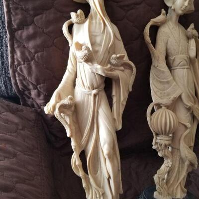 Asian Resin statues 