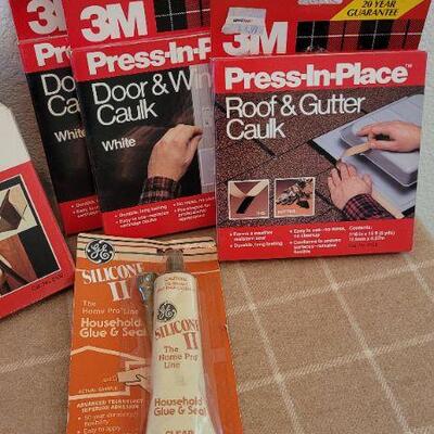 Lot 19: Assorted 3M Weather Strip, Caulk and More