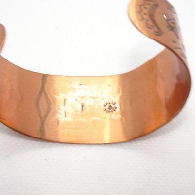 Southwest Copper Bracelet, Native American jewelry Cuff 