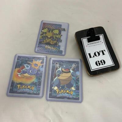 -69- Three Pokémon Special Insert Cards | 1998/2000 | TOPPS | NINTENDO