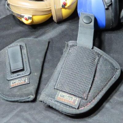 Ear protectors and holsters