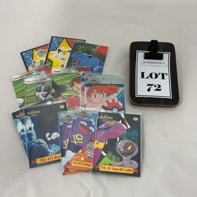 -72- 13 Pokémon Trading Cards | TV Series | TOPPS | NINTENDO
