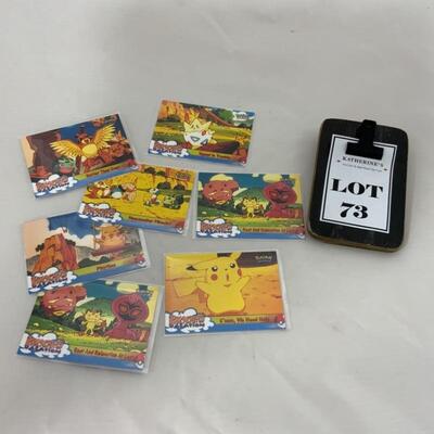 -73- 7 Pokémon Pikachu’s Vacation Trading Cards | TOPPS | NINTENDO