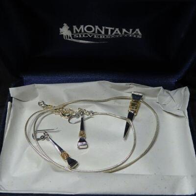 Montana Silver Necklace and Earrings