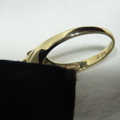 10k diamond and Opalescent ring