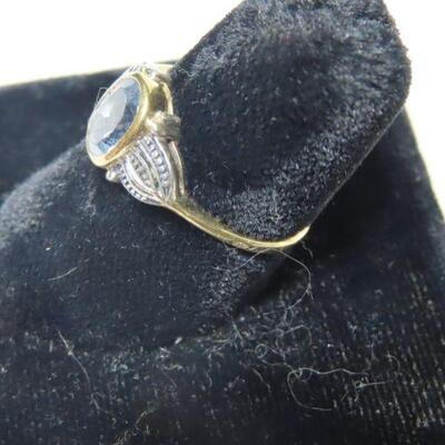 Sterling blue Topaz ring