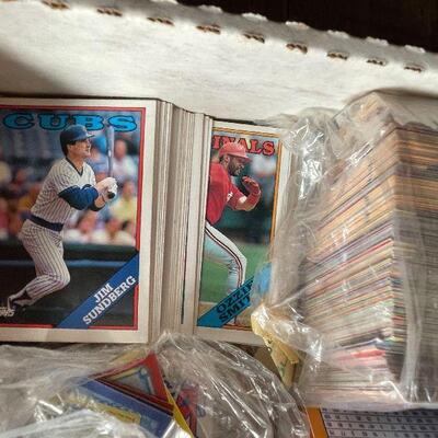 G2: Box lot of Baseball Cards from the 80â€™s