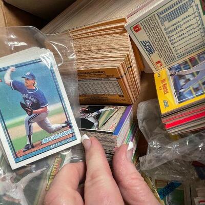 G2: Box lot of Baseball Cards from the 80â€™s
