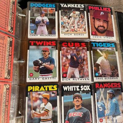G3: 4" Binder Full of Baseball Cards from the 80â€™s