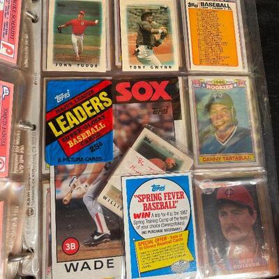G3: 4" Binder Full of Baseball Cards from the 80â€™s