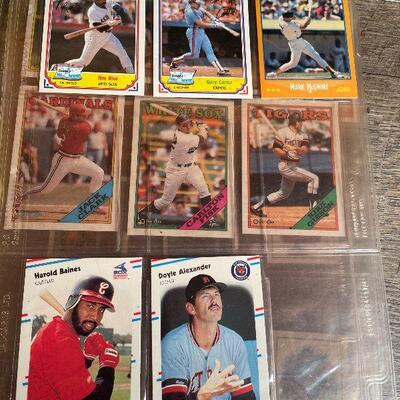 G3: 4" Binder Full of Baseball Cards from the 80â€™s