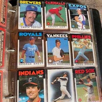 G3: 4" Binder Full of Baseball Cards from the 80â€™s