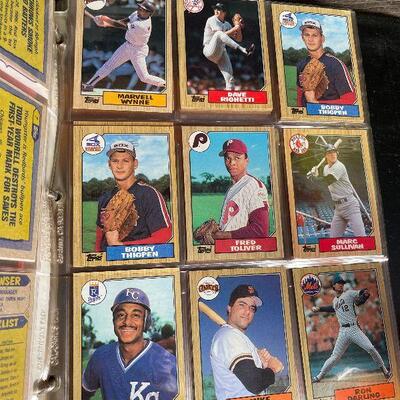 G3: 4" Binder Full of Baseball Cards from the 80â€™s