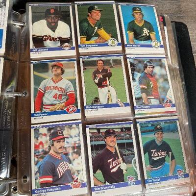 G3: 4" Binder Full of Baseball Cards from the 80â€™s
